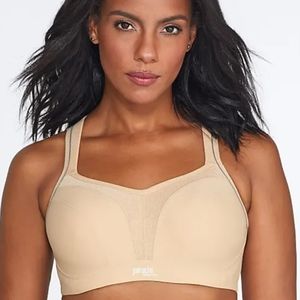 PANACHE ULTIMATE HIGH IMPACT UNDERWIRE SPORTS BRA NUDE COLOR SIZE 36 DD